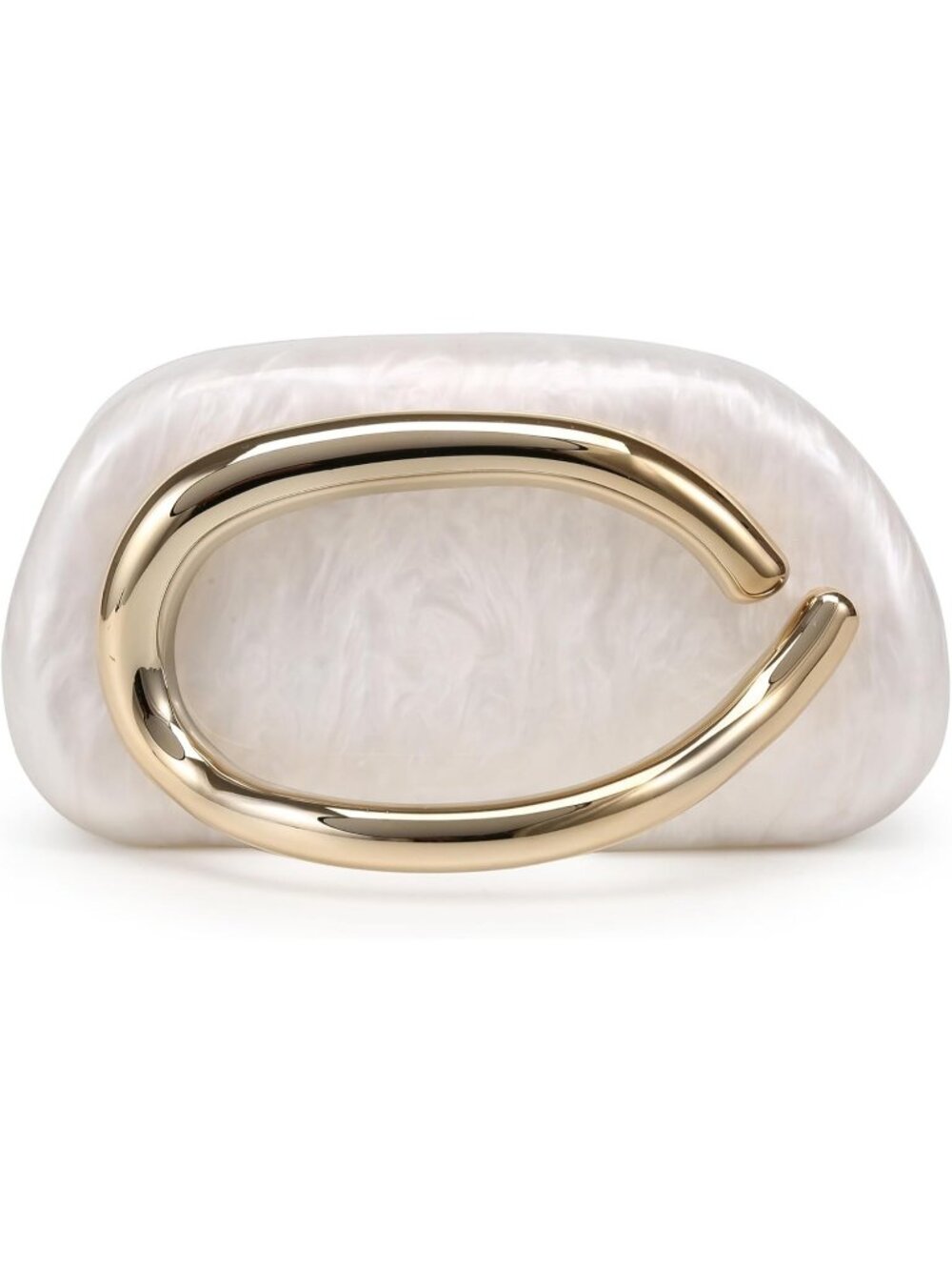 Women White Wedding Party Clutch Purse Trendy Formal Crossbody Shoulder Bags